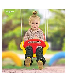 Baybee Baby Swing Chair for Kids, Baby Swing Toy with Backrest & Adjustable Rope, Baby Hanging Jhula Swing Chair for Kids (Yellow)