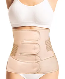 AZAH Postpartum Belt 2-in-1 Shaping & Support Pregnancy Belts Abdominal Belt (Beige)