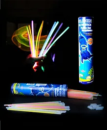 Smartcraft Glow Stick Light Up Toys Glow Stick Bracelets Mixed Colors Party Favors Supplies Tube Plastic Multicolor Pack of 100 (Diwali Glow Sticks)