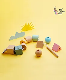The Little Boo Wooden Lacing Beads for kids