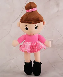 Dukiekooky Cute & Adorable Pink Doll Soft/Plush Toy For Girls, Height - 40 Cm