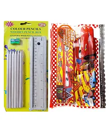 Yunicorn Max Coloured  Pencil Box with Pouch Combo Set