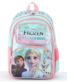 Disney Frozen Inspired School Bag for Winter Wonderland Adventures Sky Blue - 18 Inches
