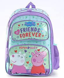 Peppa Pig-Inspired School Bag for Little Explorers Purple - 14 Inches