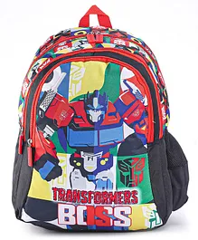 Transformers School Bag Roll Out to School in Transformers Fashion Multicolour - 16 Inches