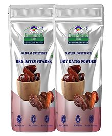 TummyFriendly Foods Dry Dates Powder from Premium Arabian Dates Kharek Powder Cereal (400 g, Pack of 2)