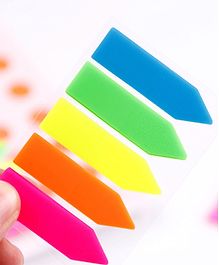 kunya Tape Flags,Page Markers,100 pcs Arrow Flag Tabs Colored Sticky Notes for Page,School,Home,Office,Classroom,Notebook Fluorescent Self Sticky Notes PVC - (Multicolor)