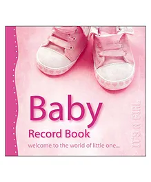 Baby Record Book It's A Girl - English