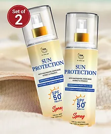 TNW The Natural Wash Set of 2 Sun Protection SPF 50 Spray with Niacinamide - 100 ml Each