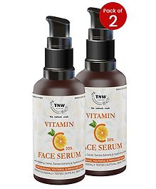 TNW The Natural Wash Set of 2 Vitamin C Face Serum with Mulberry & Carrot - 30 ml Each