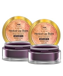 TNW The Natural Wash Set Of 2 Herbal Beetroot SPF 15 Lip Balm 5g Each