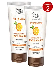 TNW The Natural Wash Set Of 2 Vitamin C Exfoliating Face Washes-100ml Each