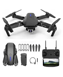 Oskart Foldable Remote Control Drone For Kids with Wide-Angle Camera, Optical Flow Positioning, 1800mAh Battery, WiFi FPV, 4-Axis Camera with Dual Flash Lights Fly Time 12 minutes Fly Height 80 Meter(Assorted Color)