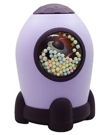 Asera Space Theme Piggy Bank with Number Code Lock Purple