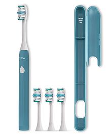 Vega CareOne C3 Electric ToothBrush Battery Powered  with 3 Brush Heads - Teal