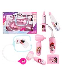 Fiddlerz Doctor Set Toys for Kids Mini Medical Instruments kit Bag Role Play Birthday Return Gift Doctor Set with Princess Print  for Kids