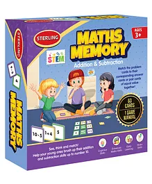 Sterling Maths Memory Addition and Subtraction - 63 Cards