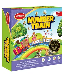 Sterling Number Train Jigsaw puzzle - 24 Pieces