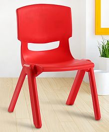 Babyhug Strong and Durable  Plastic School Study Chair - Red