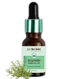 Nat Habit Rosemary Essential Oil, Pure Steam Distilled, For Hair Growth, Acne & Greying Hair, 100% Natural & Therapeutic Grade - 15ml