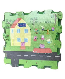 Peppa Pig Puzzle Playmat Green - 9 Pieces