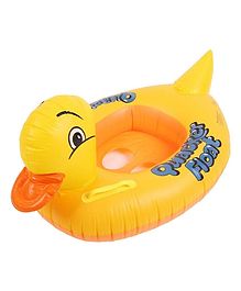 Sanjary Inflatable Kiddie Float Swim Pool Water Ring Tube with Handles Boat for Kids Sitting Rider -Color May Vary