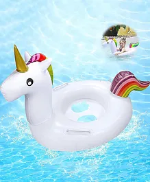 Sanjary Inflatable swimming tube unicorn shape for kids color & design may vary
