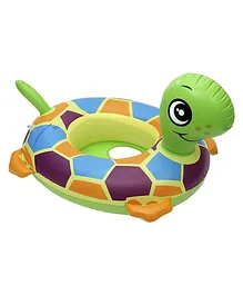 Sanjary Inflatable turtle shape swimming boat for kids color & design may vary