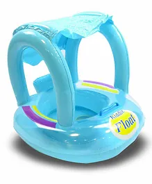 Sanjary Inflatable handle swimming baby float tube for kids color & design may vary