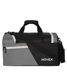 NOVEX Stylish Travel Duffel Bag (Grey & Black) | Travel Bag | Duffel Bag for Travel