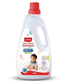 LuvLap Baby Laundry Detergent, 1000ml, pH Balanced, Dermatologically Tested, Anti-Bacterial, Aloe Vera Enriched, Safe for Baby's Skin, Clear