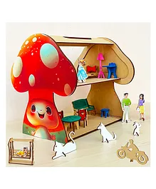 Lime Shades Mushroom themed doll house