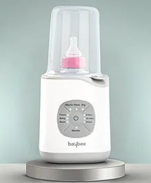 Baybee 10 in 1 Baby Bottle Warmer Cum Sterilizer Electric Baby Food, Water, Milk Heater & Defrost with Manual Temperature Adjustment & Single Bottle, Baby Feeding Bottle Sterilizer (Light Grey)
