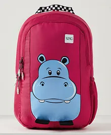 Wiki Champ 2 Hippo Backpack Red - 15 Inches