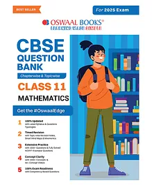 Oswaal CBSE Question Bank Class 11 Mathematics, Chapterwise And Topicwise Solved Papers For 2025 Exams