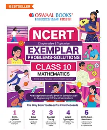 Oswaal NCERT Exemplar (Problems - Solutions) Class 10 Mathmetics Book For 2024 Board Exams