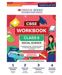 Oswaal CBSE Workbook | Social Science | Class 9 | Updated As Per NCF | For Better Results | For 2024 Exam
