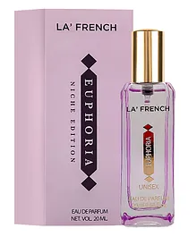 La French Euphoria Perfume For Men & Women, Long Lasting Eau De Purfum 20ml Pack Of 1