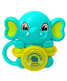 Sanjary Battery Operated Elephant Shaped Baby Rattle Musical Preschool Toy for Kids - Colour May Vary