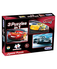 Disney Pixar Cars 3 In 1 Jigsaw Puzzle - 144 Pieces