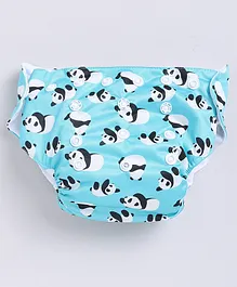 Royal brats Reusable diaper Panda print-Blue