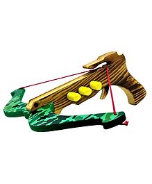 Sanjary Wooden Handmade Crossbow Gun Toy for kids -Color & Design May Vary