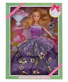 Smiles Creation Doll With Wand Purple Gold - 29 cm