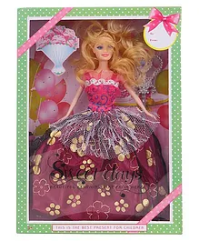 Smiles Creation Doll With Wand Pink Gold - 29 cm