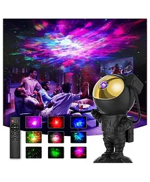 YAMAMA Astronaut Starry Night Light Projector Star Nebula Ceiling Sky Galaxy Light Projector With Timer And Remote Home Decor Smart LED Night Lamp Projector For Kids And Adults  Black