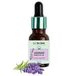 Nat Habit 100% Pure Lavender Essential Oil With Lavandula Angustifolia For Hair & Skin, Steam Distilled,Diffuser Oil, Natural & Therapeutic Grade - 15 ml