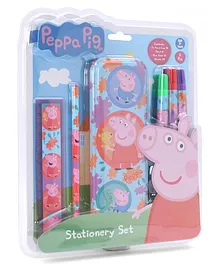 Peppa Pig Stationery Set Blue -  6 Pieces