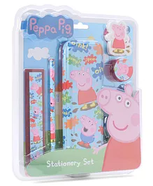 Peppa Pig Stationery Set 5 Pieces - Multicolour