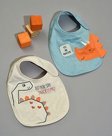 Mi Arcus 100% Cotton Feeding Bib Water Resistant Washable  Pack of 2- Multicolor