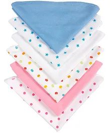 Grandma's Plain And Printed Wash Clothes Pack Of 6 - Print May Vary